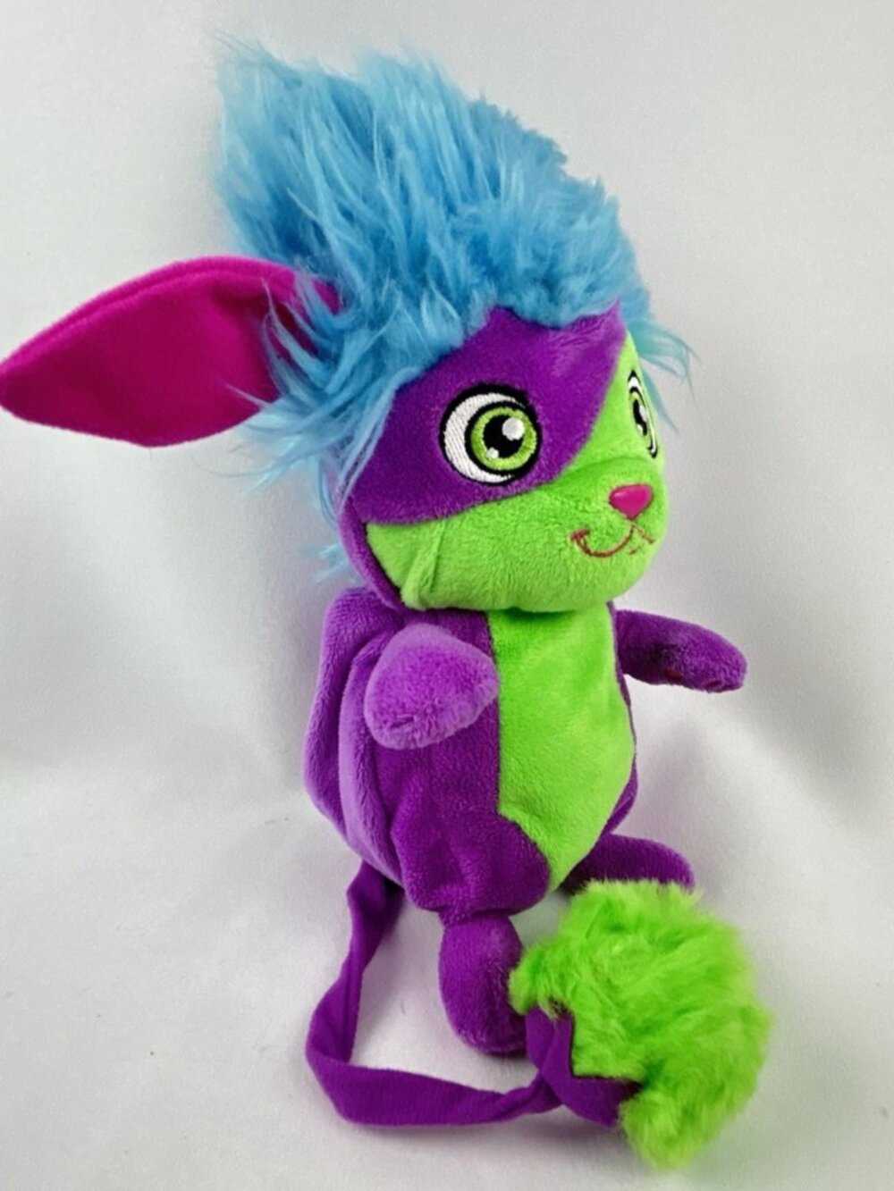 Spin Master Popples Yikes 8 inch Plush Purple & Green with Blue Hair 2015